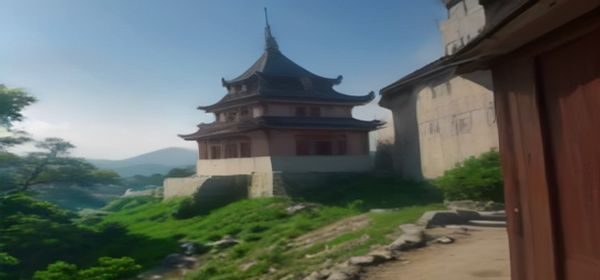 校园走廊场景，代表我的美艳校长妈妈中校长妈妈与主角在学校相遇的关键情节，温暖光线营造亲子情感氛围