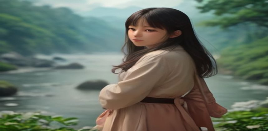 温馨校园场景配图，代表「我的美艳校长妈妈」亲子校园题材小说的故事氛围，蓝橙配色杂志感版式，主角与校园环境融合画面